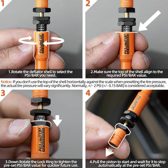 Kit de Desinfladores Automáticos Alltop 2nd Gen 10-30 PSI