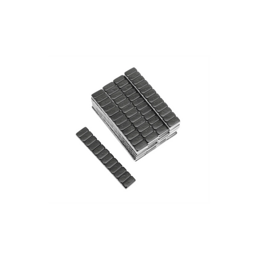 Plomos adhesivos 5gr x 12 caja de 100 unidades color negro