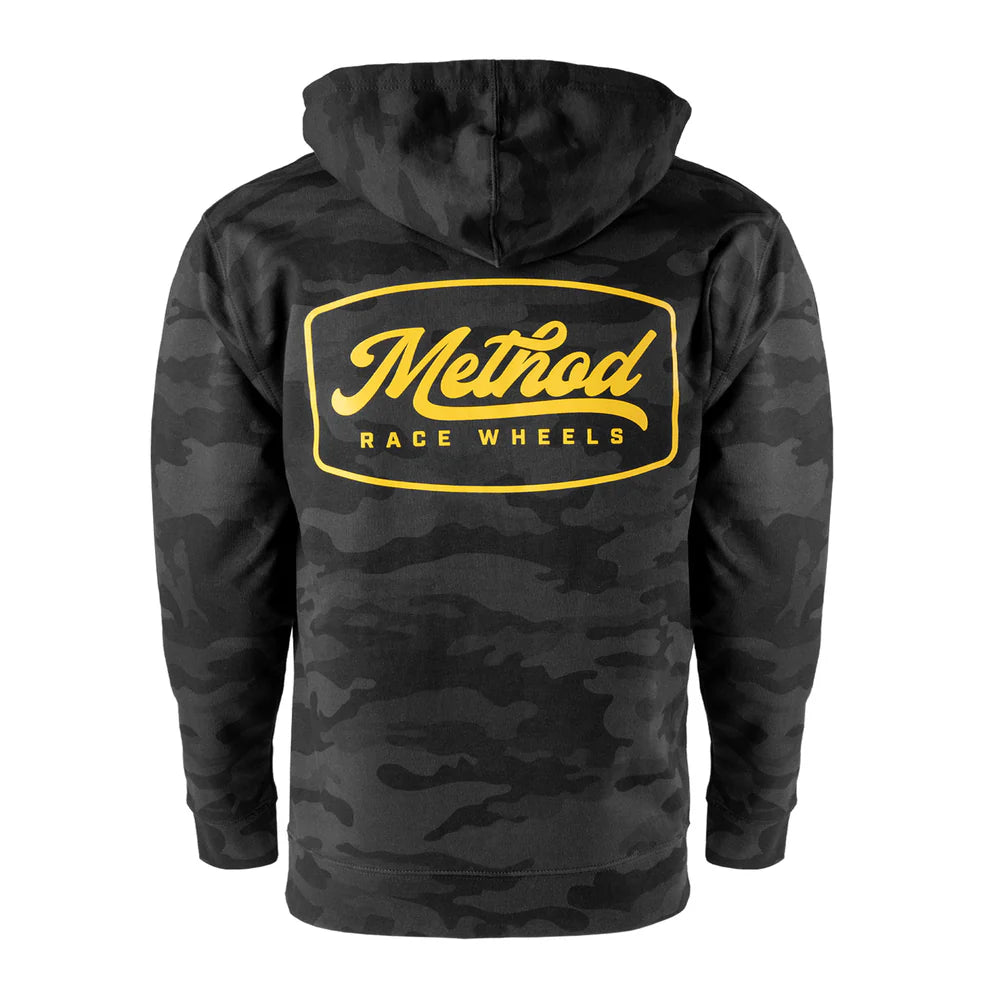 Poleron Method Camo Script Badge Pullover Hoodie
