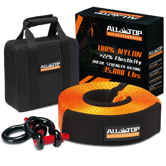 Recovery kit cinta de tiro 11T con grilletes AllTop